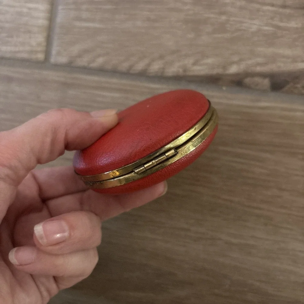 Rare Vintage Red ELGIN Zodiac Clock Pocket Watch Travel Alarm Japan- Not Working